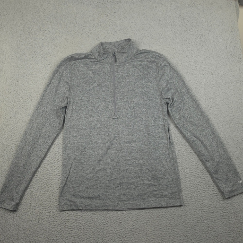 Bula Womens XL 1/4‎ Zip Base Layer Top Heather Gray Long Sleeve Pullover